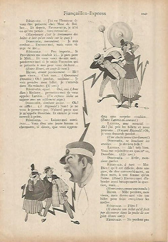 LAMINA 8337: Caricaturas de Dion Clayton Calthrop