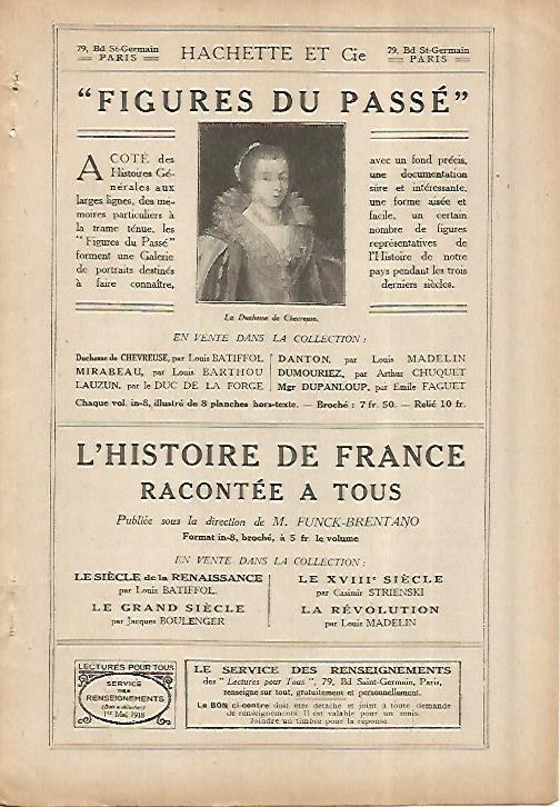 LAMINA 8353: Publicidad de Figures du passe