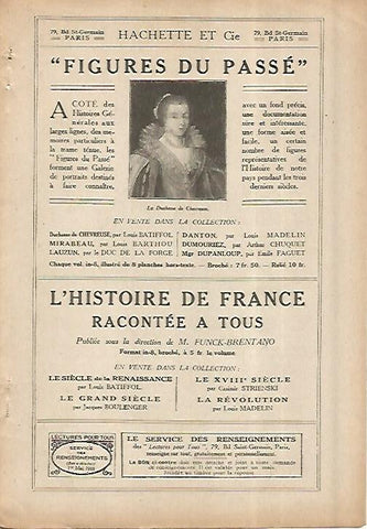 LAMINA 8353: Publicidad de Figures du passe