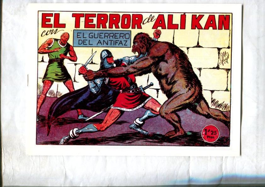 Facsimil: El Guerrero del Antifaz numero 125: El terror de Ali Kan