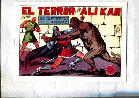 Facsimil: El Guerrero del Antifaz numero 125: El terror de Ali Kan