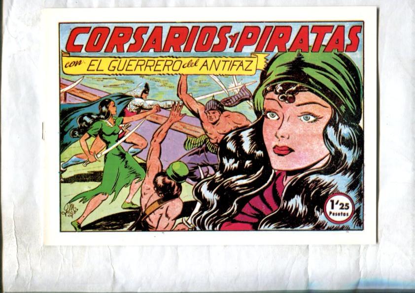 Facsimil: El Guerrero del Antifaz numero 134: Corsarios y piratas