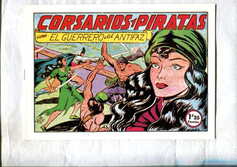 Facsimil: El Guerrero del Antifaz numero 134: Corsarios y piratas
