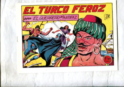 Facsimil: El Guerrero del Antifaz numero 135: El turco feroz