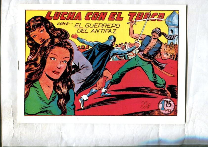 Facsimil: El Guerrero del Antifaz numero 139: Lucha con el turco