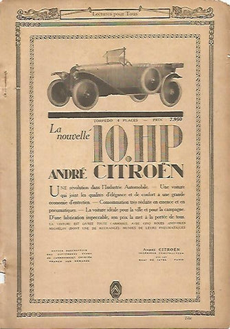 LAMINA 8356: Publicidad de Andre Citroen