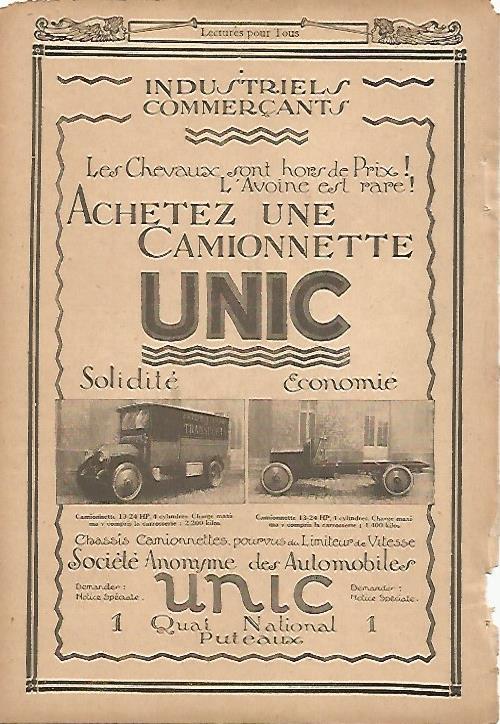 LAMINA 8357: Publicidad de Unic