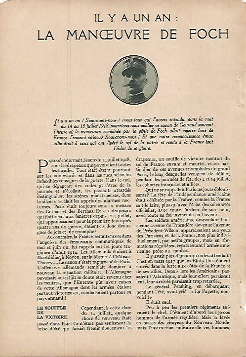 LAMINA 8359: La manceuvre de Foch