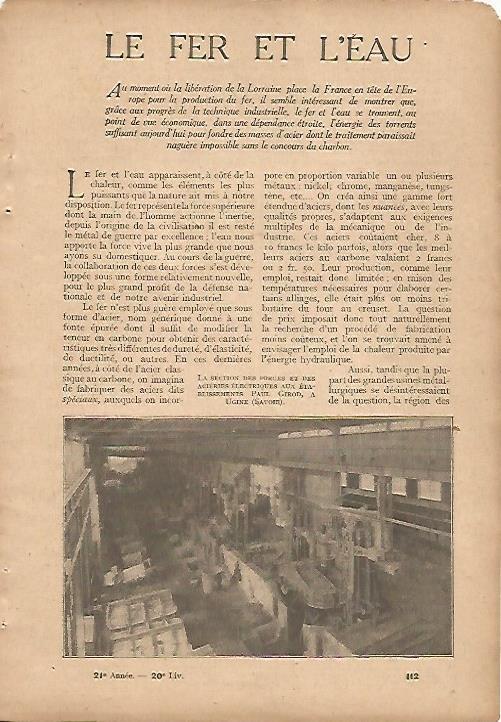 LAMINA 8384: Fabrica metalurgica en Ugine Saboya