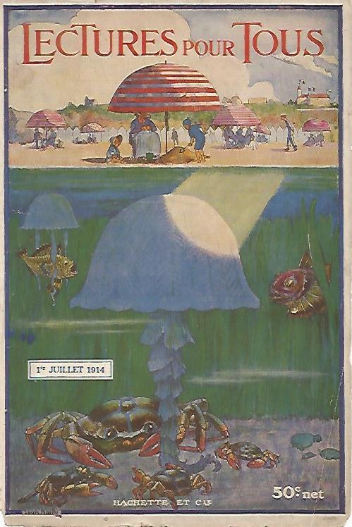 LAMINA 8389: Portada de Lectures pour tous 1 de julio de 1914
