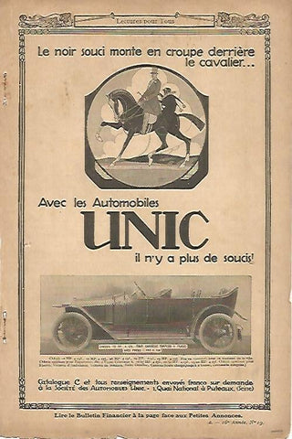 LAMINA 8390: Publicidad de automoviles Unic