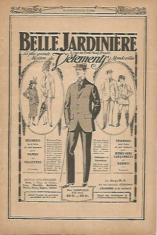 LAMINA 8392: Publicidad de Belle Jardiniere de Paris