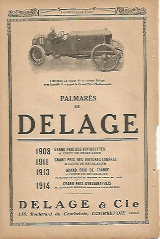 LAMINA 8397: Publicidad de Delage 
