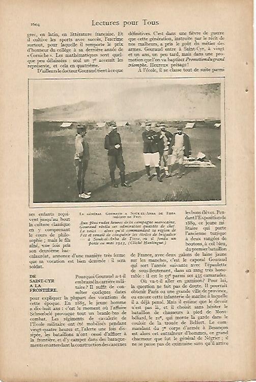 LAMINA 8403: General Gouraud en Tissa Marruecos