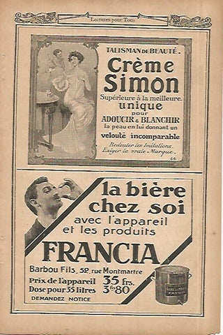 LAMINA 8430: Publicidad de Creme Simon