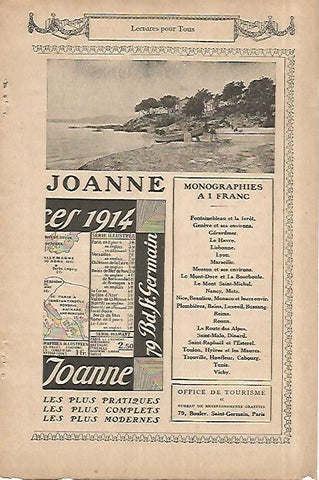 LAMINA 8438: Publicidad de Monographies Joanne