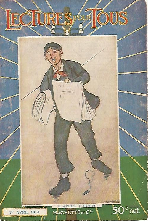 LAMINA 8439: Portada de Lectures pour tous. 1 de abril de 1914