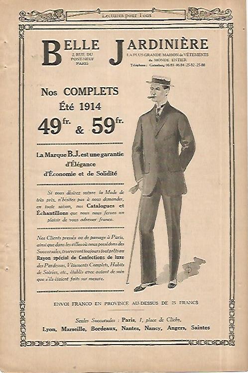 LAMINA 8442: Publicidad de Belle Jardiniere