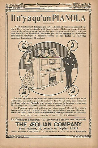 LAMINA 8445: Publicidad de The Aeolian Company