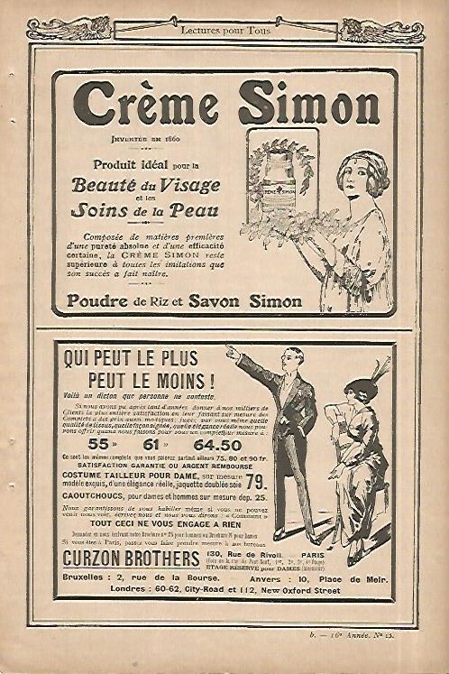 LAMINA 8449: Publicidad de Creme Simon