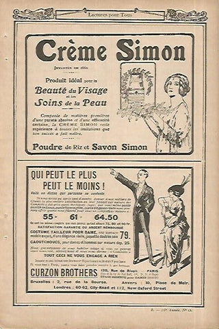 LAMINA 8449: Publicidad de Creme Simon