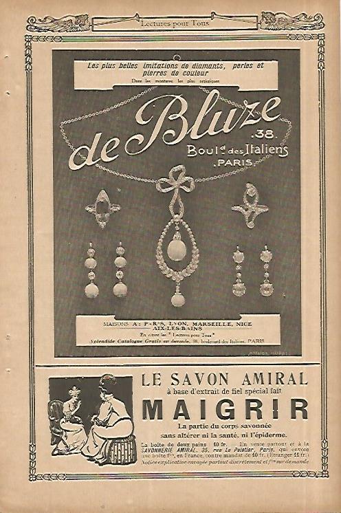 LAMINA 8450: Publicidad de De Bluze