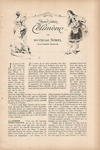 LAMINA 8458: Comedie Francaise por Lelong