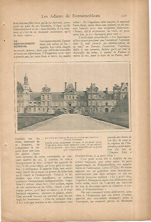 LAMINA 8464: Cour de Cheval Blanc