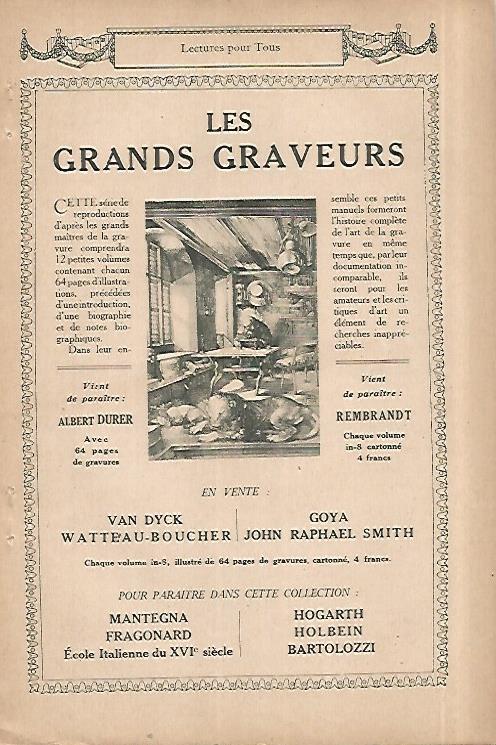 LAMINA 8492: Publicidad de Les Grands Graveurs