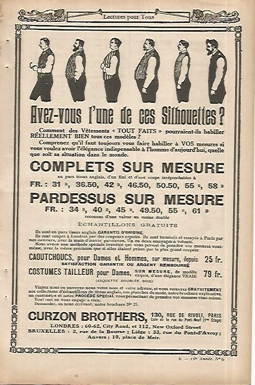 LAMINA 8505: Publicidad de Curzon Brothers