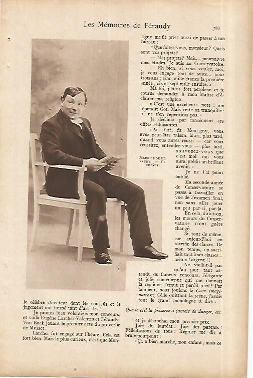 LAMINA 8516: Maurice de Feraudy