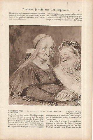 LAMINA 8520: Dibujo de Ch. Leandre de 1911