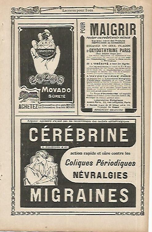 LAMINA 8542: Publicidad de Cerebrine Migraines