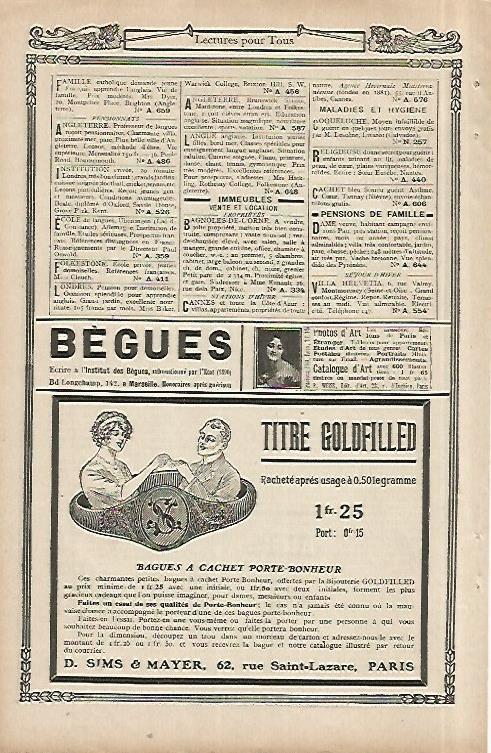 LAMINA 8543: Publicidad de Titre Goldfilled