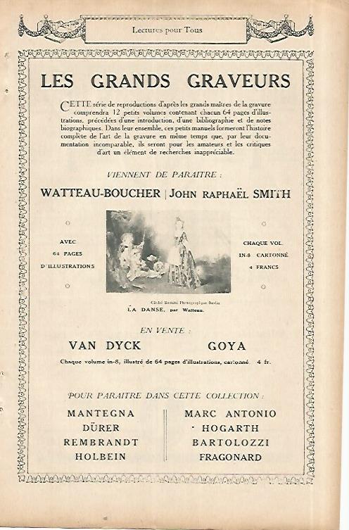LAMINA 8545: Publicidad de Les grands graveurs