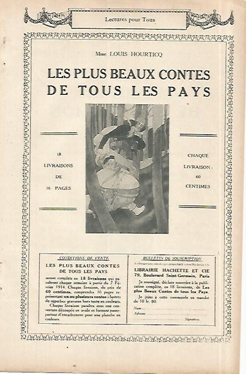 LAMINA 8546: Publicidad de Les plus beaux contes de tous les pays
