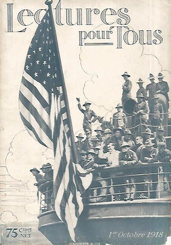LAMINA 8549: Portada de Lectures pour tous del 1 de octubre de 1918