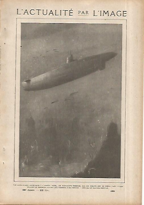 LAMINA 8584: Submarino aleman