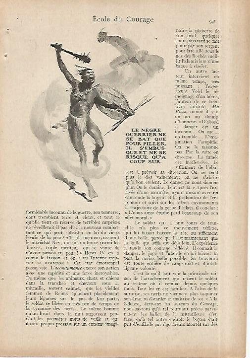 LAMINA 8608: El guerrero negro