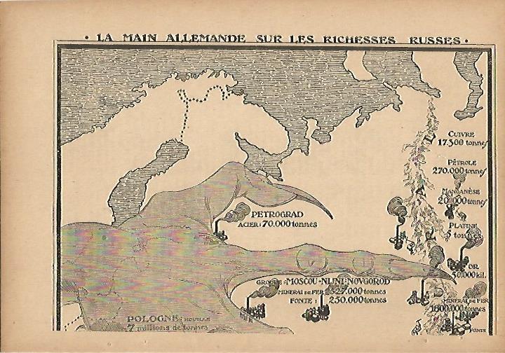 LAMINA 8624: Poder aleman sobre las riquezas de Rusia