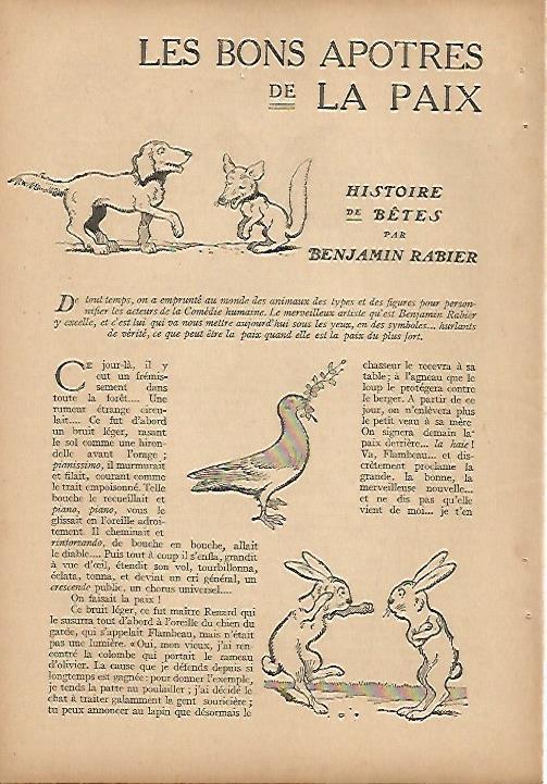 LAMINA 8625: Dibujo de B. Rabier