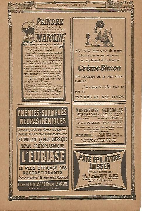 LAMINA 8634: Publicidad de Peindre Matolin