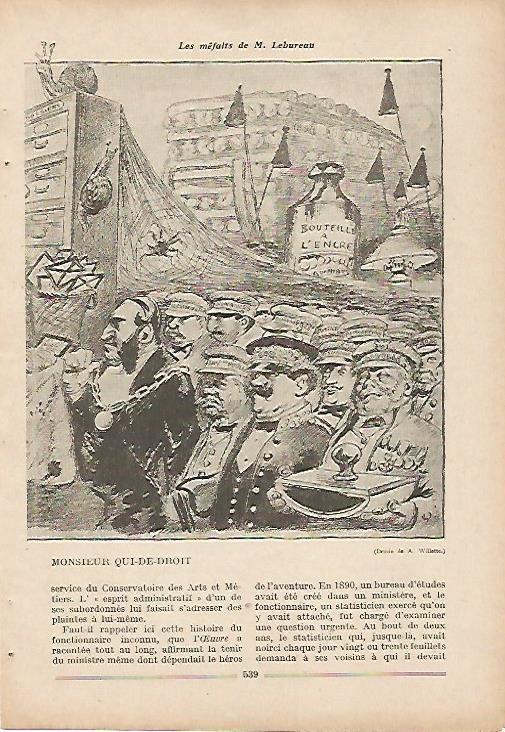 LAMINA 8665: Caricatura por A. Willette