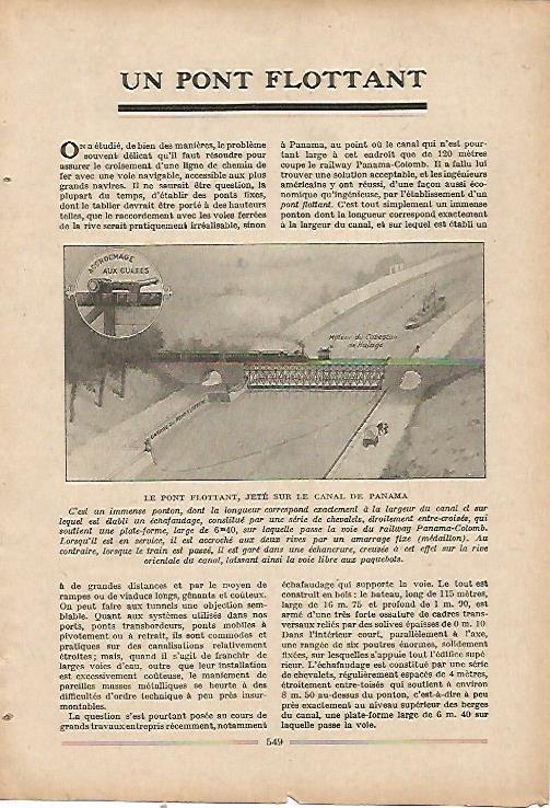 LAMINA 8671: Puente en el Canal de Panama