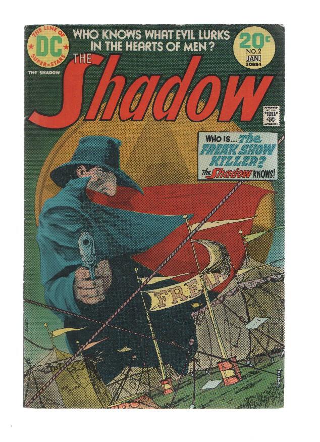THE SHADOW, Volume 1, Numero 02: Freak Show Murders (DC 1973)