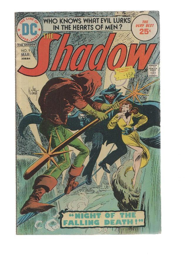 THE SHADOW, Volume 1, Numero 09: The Night of the Falling Death! (DC 1975)