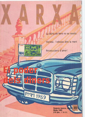 Xarxa segona epoca numero 18, mayo 1989 (lado laterial cubierta como mordisqueado por algun animal casero)