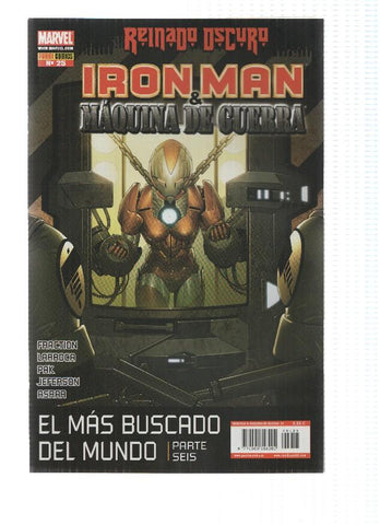 IRON MAN & Maquina de Guerra: Numero 25: El Mas Buscado del Mundo 6 (Panini 2010)