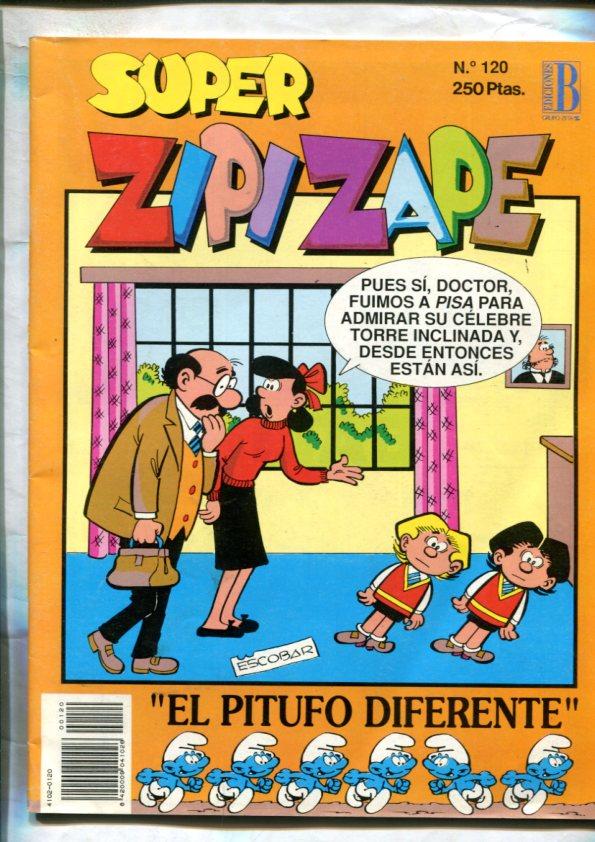Super Zipi y Zape numero 120: Los pitufos: el pitufo diferente (8 paginas)