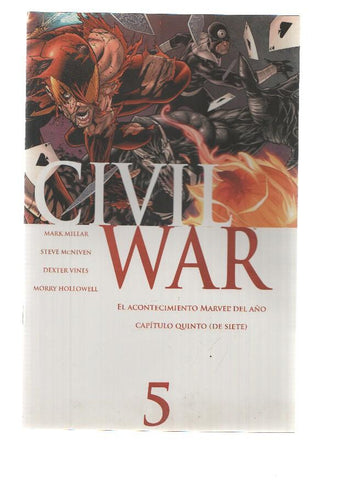 CIVIL WAR, Volumen 1, Numero 05 Edicion Especial: Civil War (Panini 2007)